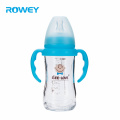 240ml Wide Neck Fancy Design Blue Newborn Baby Breast Bottle Set